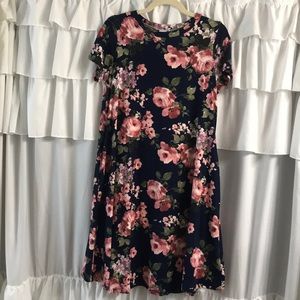 Honey & Lace Short Sleeve Dress w/Pockets (Napa)